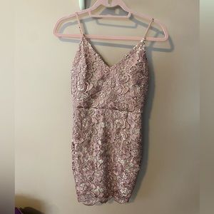 Express Pink Lace Dress